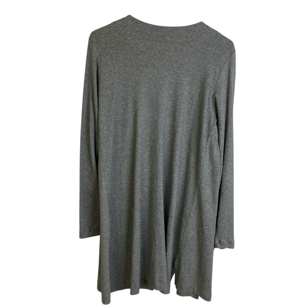 Indigenous Cardigan Womens XS Gray Organic Cotton Open Front Fair Trade Sweater - Picture 2 of 11